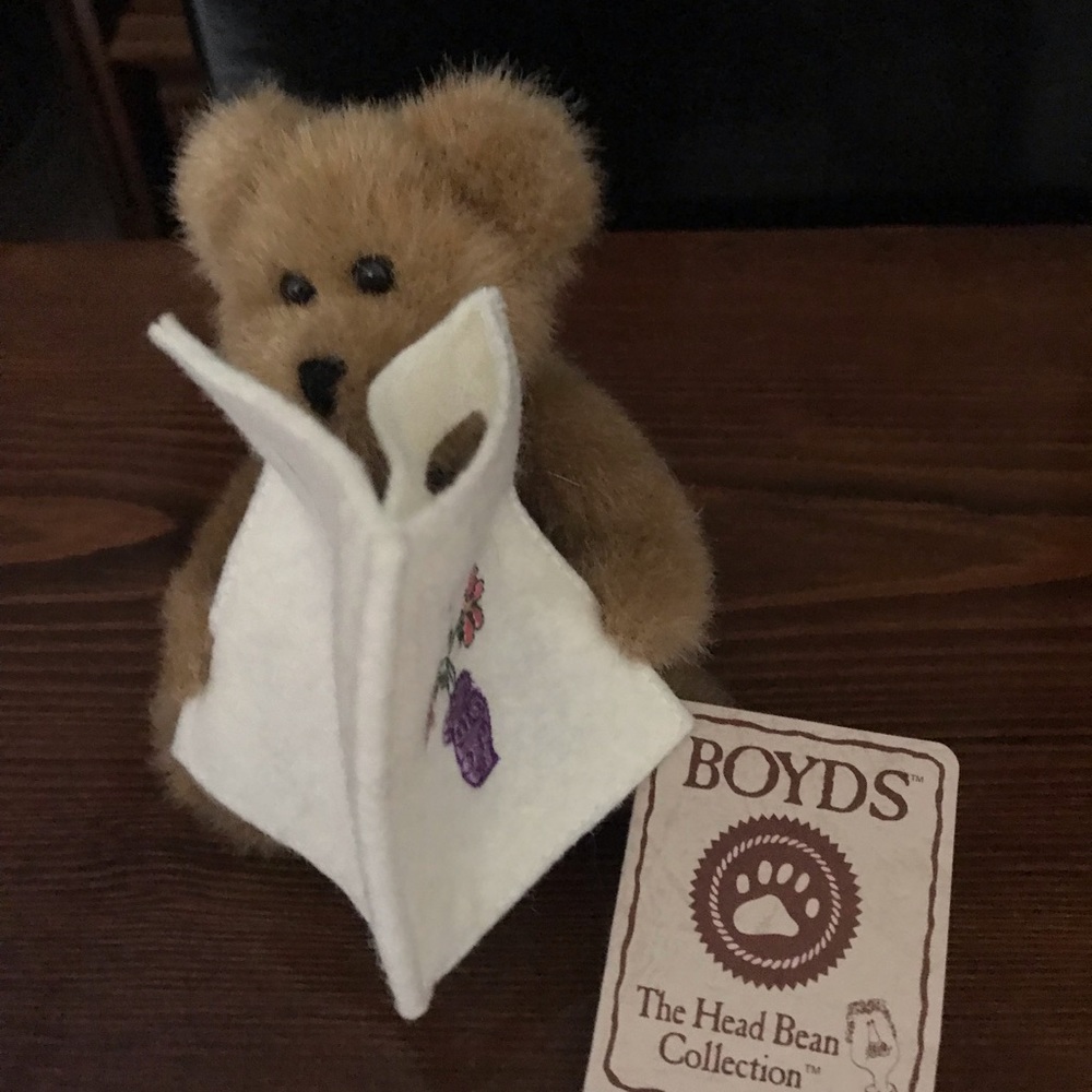 Small Boyds bear head bean collection thanks
